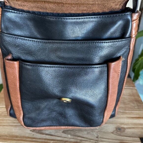 Vintage Handmade Black Brown Genuine Semi Precious Stone Shoulder Crossbody Bag - Picture 5 of 15